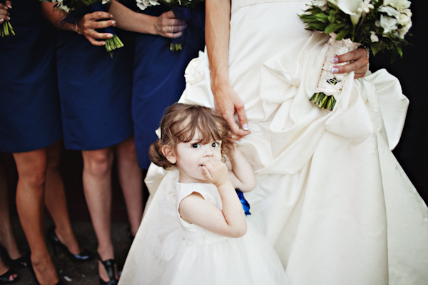 adorable flower girl - photo by Seattle based wedding photographer Sean Flanigan